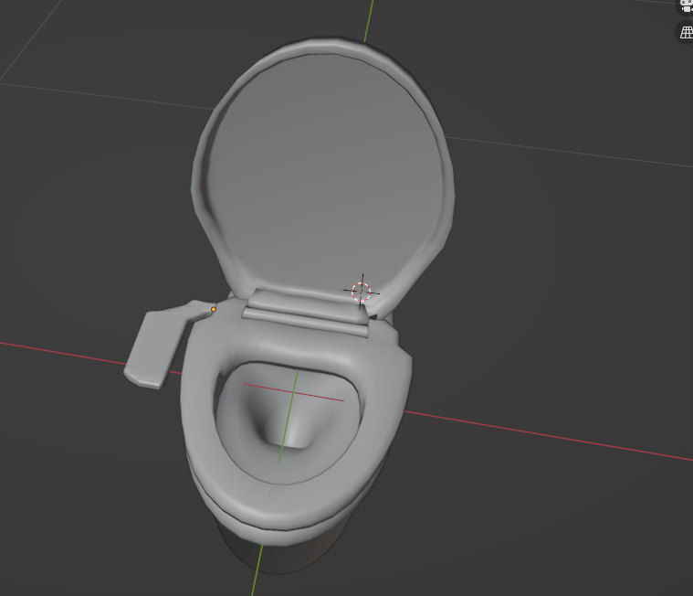 blender トイレ 便器 作り方
