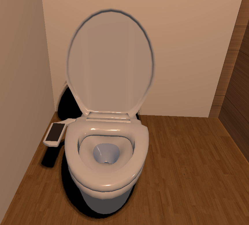 blender トイレ 便器 作り方