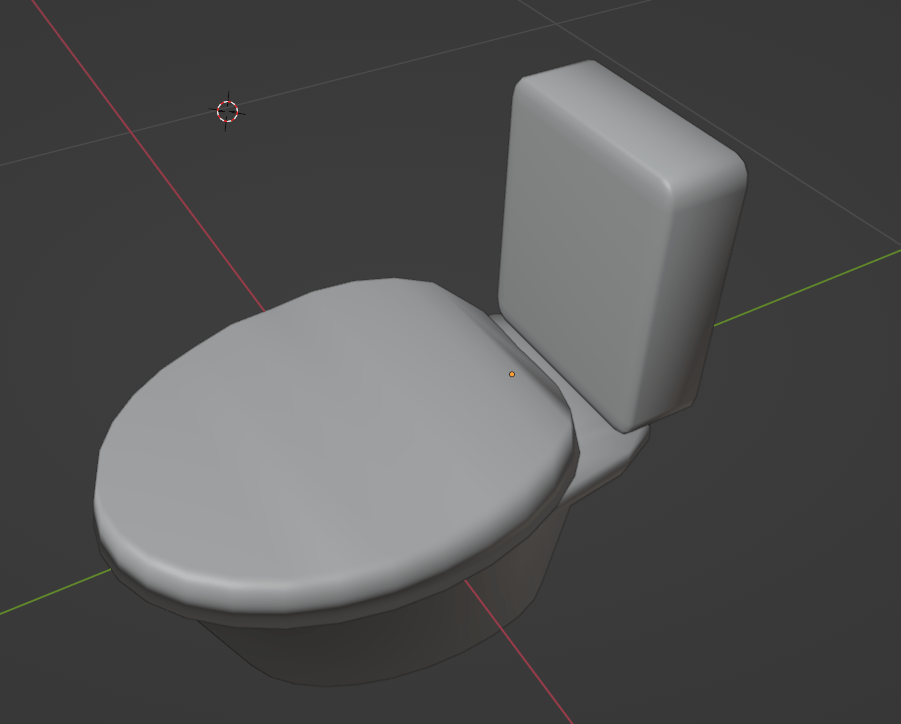 blender トイレ 便器 作り方