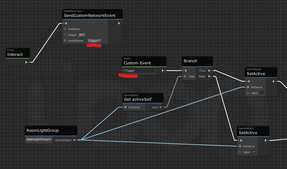 vrchat sendcustomnetwork event