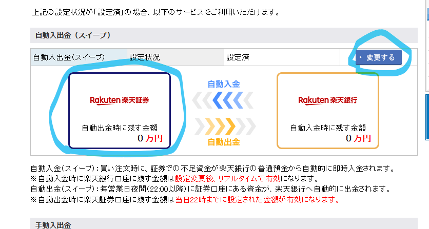 楽天銀行から松井証券 投資信託 移管