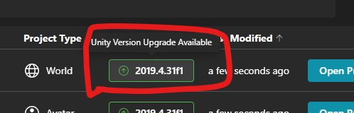 vrchat unity2022 アップデート