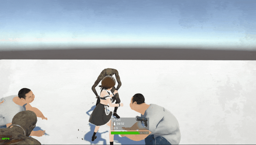 unity JUTPS3　殴るパンチ