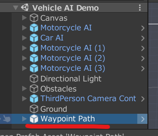unity jutps3 車のai vehicleAI