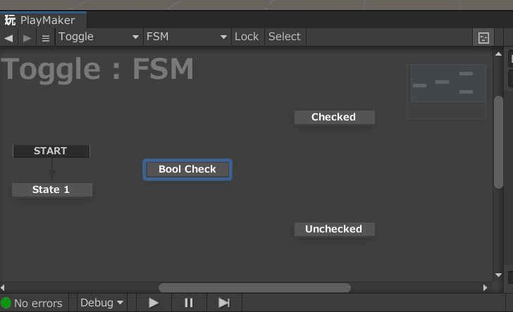 unity playmaker チェックボックス トグル ブール