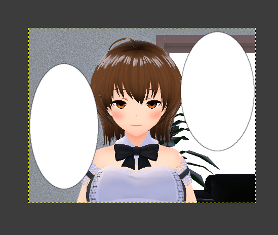 GIMP 吹き出し