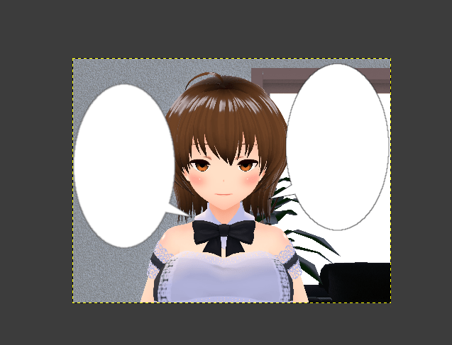 GIMP 吹き出し