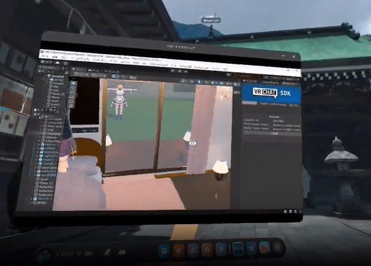 VR内で作業するためのツールなど